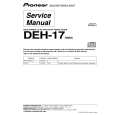 PIONEER DEH-17 Service Manual cover photo