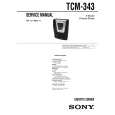 SONY TCM343 Service Manual cover photo