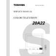 TOSHIBA 20A22 Service Manual cover photo