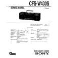 SONY CFS-W430S Service Manual cover photo