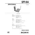 SONY SPP904 Service Manual cover photo