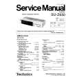 TECHNICS SUZ650 Service Manual cover photo