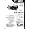 SONY ICF6800W Service Manual cover photo