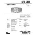 SONY CFD-560L Service Manual cover photo