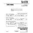 SONY TA-E731 Service Manual cover photo