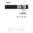 TEAC DV-7D Owner's Manual cover photo