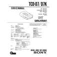 SONY TCD-D7 Service Manual cover photo
