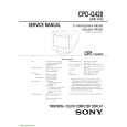 SONY CPDG420 without LC Service Manual cover photo