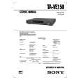 SONY TAVE150 Service Manual cover photo