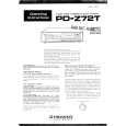 PIONEER PDZ72T Owner's Manual cover photo