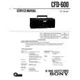 SONY CFD-600 Service Manual cover photo
