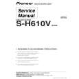 PIONEER S-H610V/XCN5 Service Manual cover photo