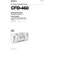 SONY CFD-460 Owner's Manual cover photo