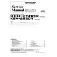 PIONEER KEH-2500R X1M/EW Service Manual cover photo