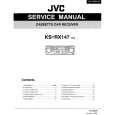 JVC KSRX147 Service Manual cover photo