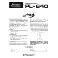 PIONEER PL-640 Owner's Manual cover photo