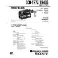 SONY CCD-TR405 Service Manual cover photo