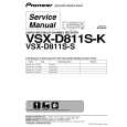 PIONEER VSX-D811S-K/MVXJI Service Manual cover photo