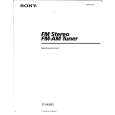 SONY STSA50ES Owner's Manual cover photo