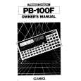 CASIO PB-100F Owner's Manual cover photo