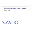 SONY PCG-SRX51P VAIO Owner's Manual cover photo