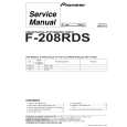 PIONEER F208RDS Service Manual cover photo