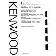 KENWOOD P66 Owner's Manual cover photo