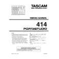 TEAC 414 PORTASTUDIO Service Manual cover photo