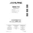ALPINE MDM7741 Owner's Manual cover photo