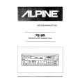 ALPINE 7619R Owner's Manual cover photo