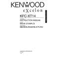 KENWOOD KFC-XT14 Owner's Manual cover photo