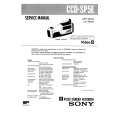 SONY CCDSP5E Service Manual cover photo