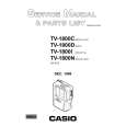 CASIO TV1800C Service Manual cover photo