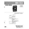 SONY WMF2031 Service Manual cover photo