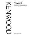 KENWOOD CS4025 Owner's Manual cover photo