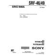 SONY SRF46 Service Manual cover photo