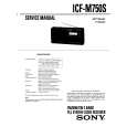 SONY ICF-M750S Service Manual cover photo