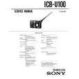 SONY ICBU100 Service Manual cover photo