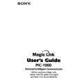 SONY PIC1000 Owner's Manual cover photo