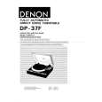 DENON DP-37F Owner's Manual cover photo