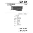 SONY CDX60X Service Manual cover photo