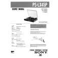 SONY PSLX45P Service Manual cover photo