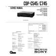 SONY CDP-C745 Service Manual cover photo