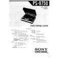SONY PS8750 Service Manual cover photo