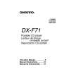 ONKYO DXF71 Owner's Manual cover photo