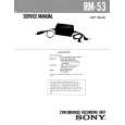 SONY RM53 Service Manual cover photo
