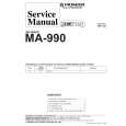 PIONEER MA990 Service Manual cover photo