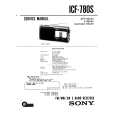 SONY ICF780S Service Manual cover photo