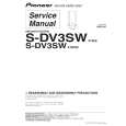 PIONEER S-DV3SW/XTW/E Service Manual cover photo