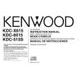 KENWOOD KDC6015 Owner's Manual cover photo